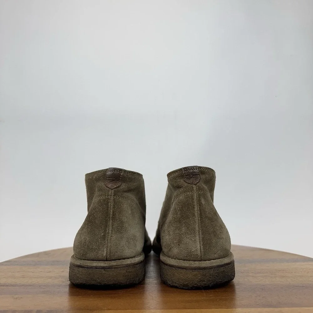 Mens Allen Edmonds‎ Montauk Taupe Brown Suede Chukka Gum Sole Boots Size 9 M GUC